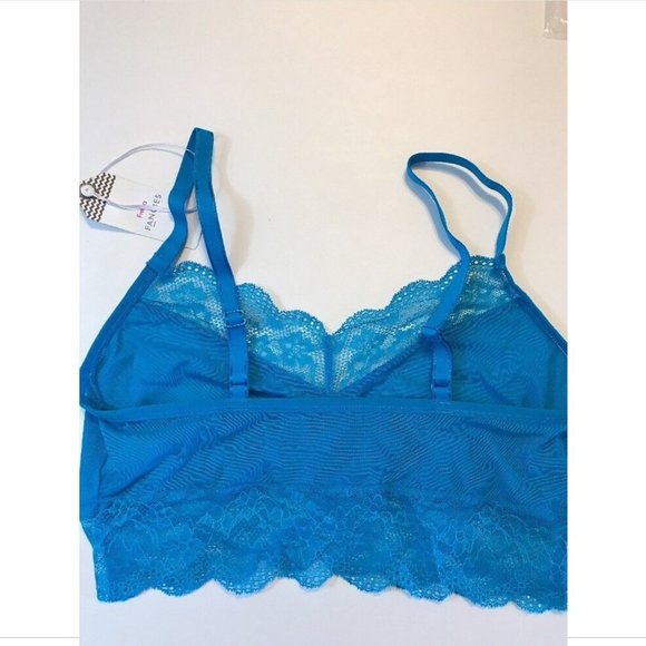 NWT FREYA 'Fancies' Lace Trim Bralette in Electric Blue [SZ Medium ]‎ #C639 - Picture 7 of 9